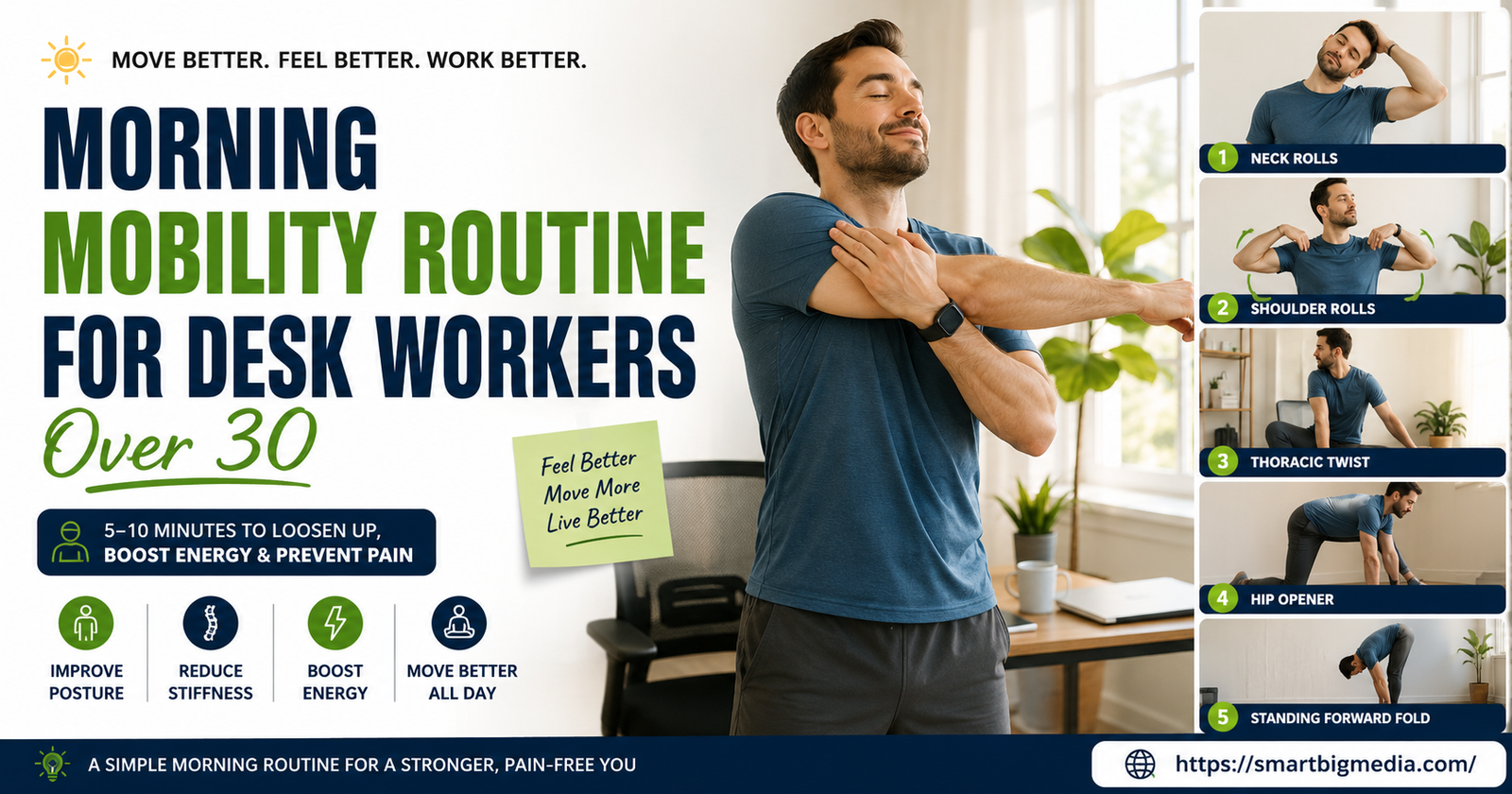 Morning Mobility Routine for Desk Workers Over 30 (10-Minute Fix)