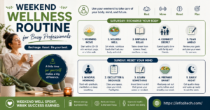 Weekend wellness routine for professionals