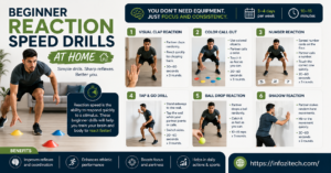 Home workout speed drills infographic