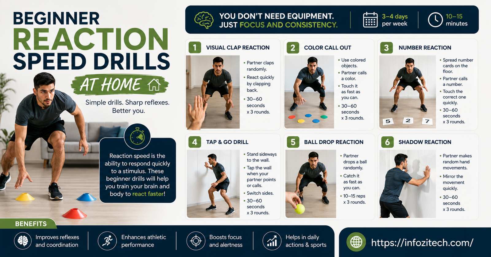 Beginner Reaction Speed Drills at Home: How to Get Quicker Without Leaving the House