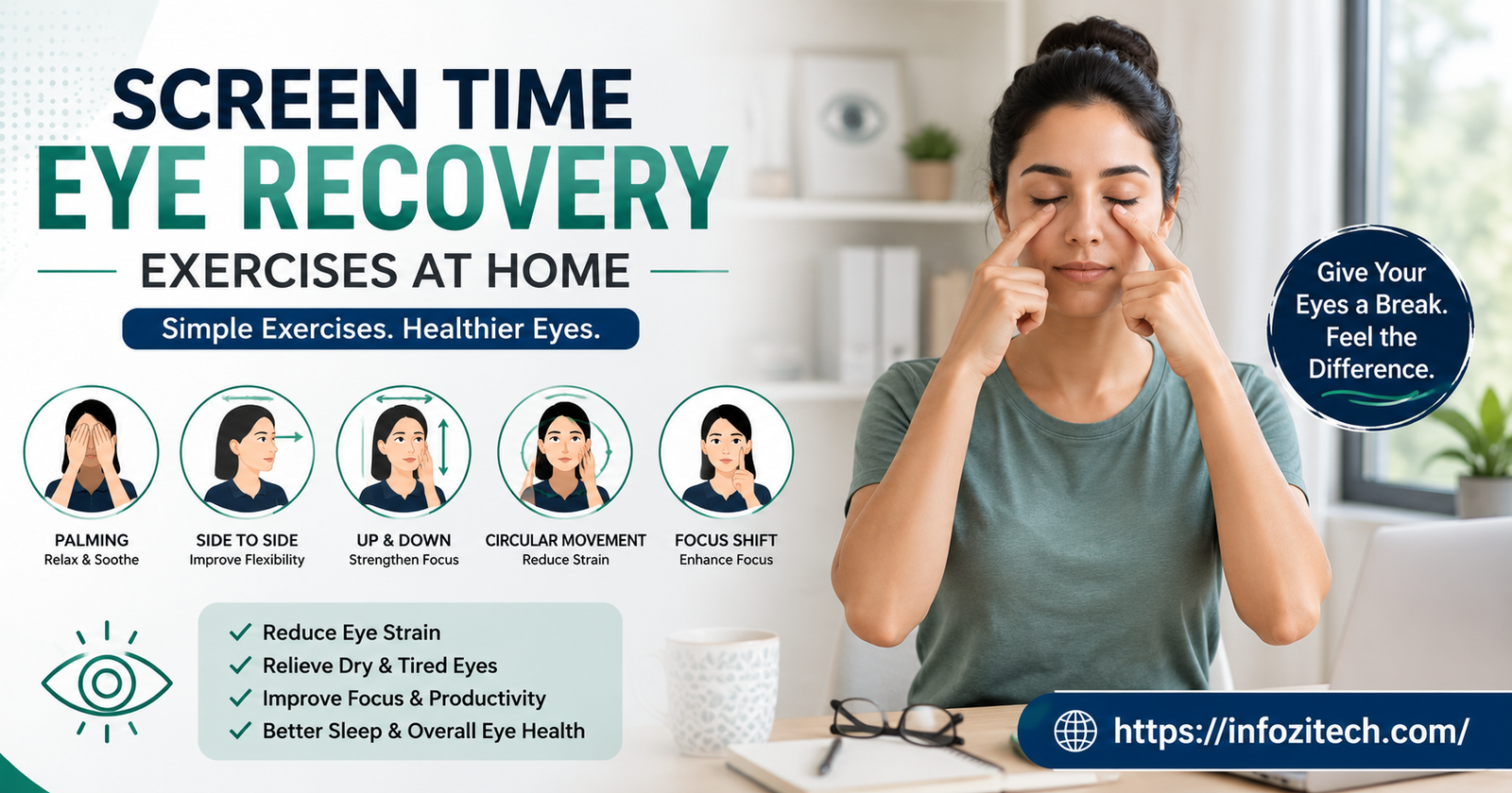 Eye recovery exercises at home