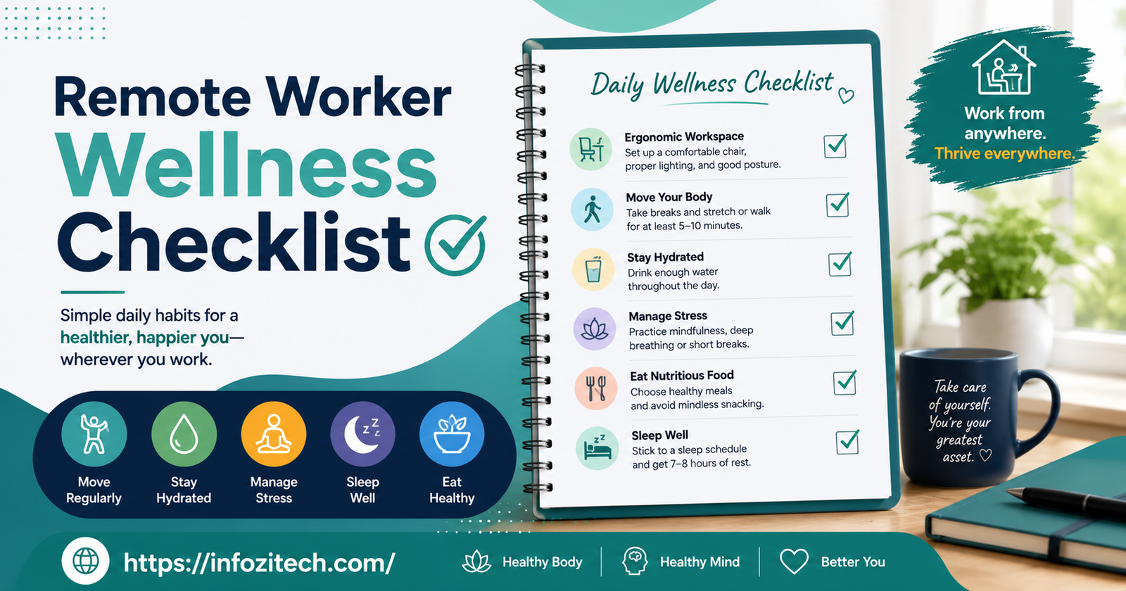 Remote worker wellness checklist