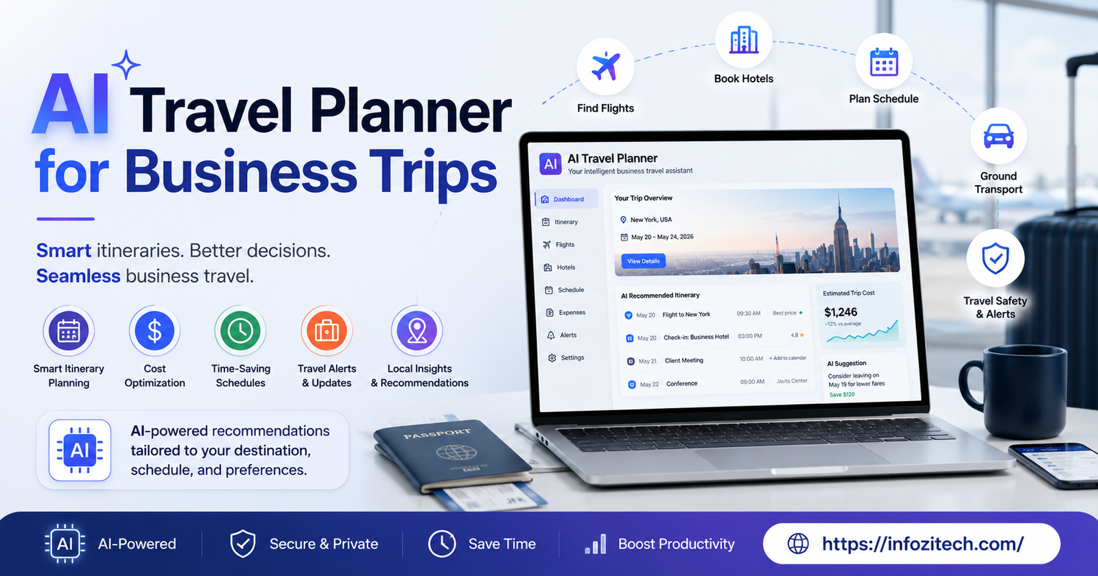 AI-powered business travel planning assistant