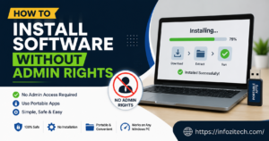 How to install software without admin rights