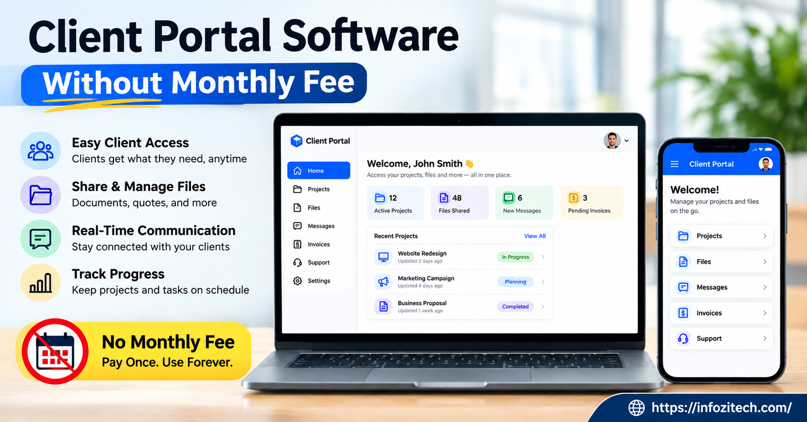 Client Portal Software Without Monthly Fees