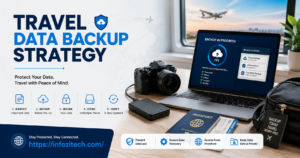 Travel Data Backup Strategy Infographic
